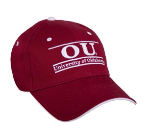 Oklahoma Stretch Fit College Bar Hats by The Game